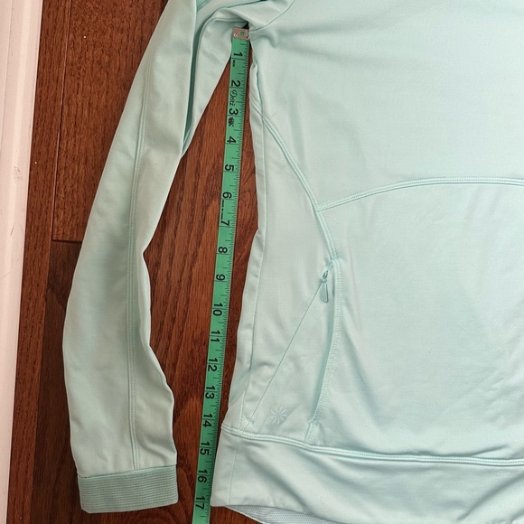 Beautiful Aqua Athleta Hooded Pull Over - Picture 10 of 11